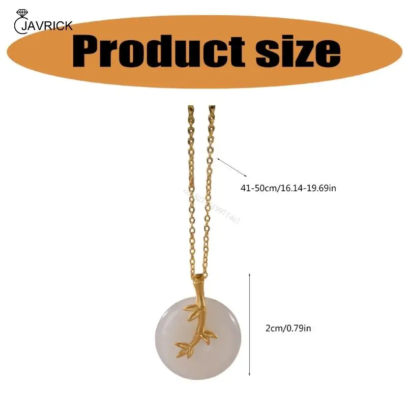 Ожерелье-цепочка на ключицу Bamboo Designs белого цвета Jadse для любителей моды