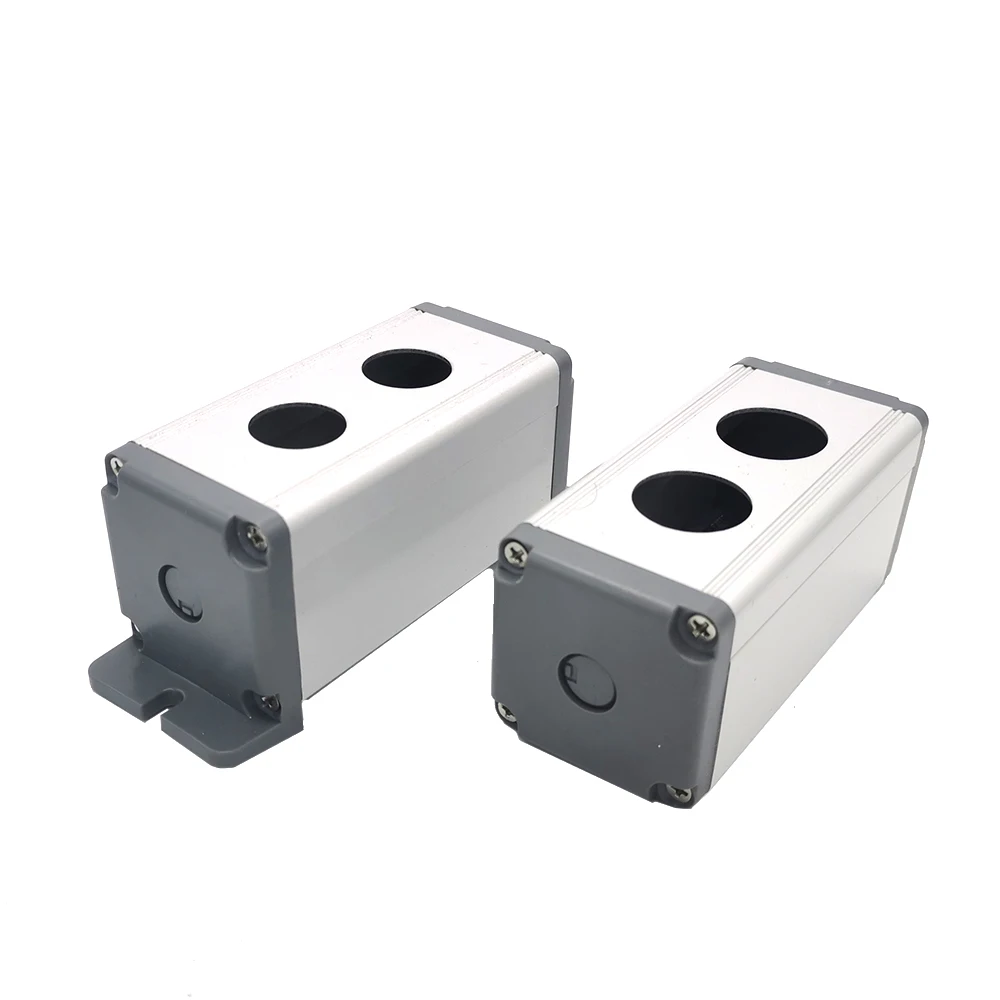 Водонепроницаемый алюминиевый кнопочный выключатель корпус с тремя отверстиями