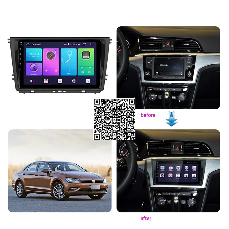 

4+64G Car Radio Stereo For VW Lamando 2015-2016 Android Multimedia System GPS Navigation DVD Player
