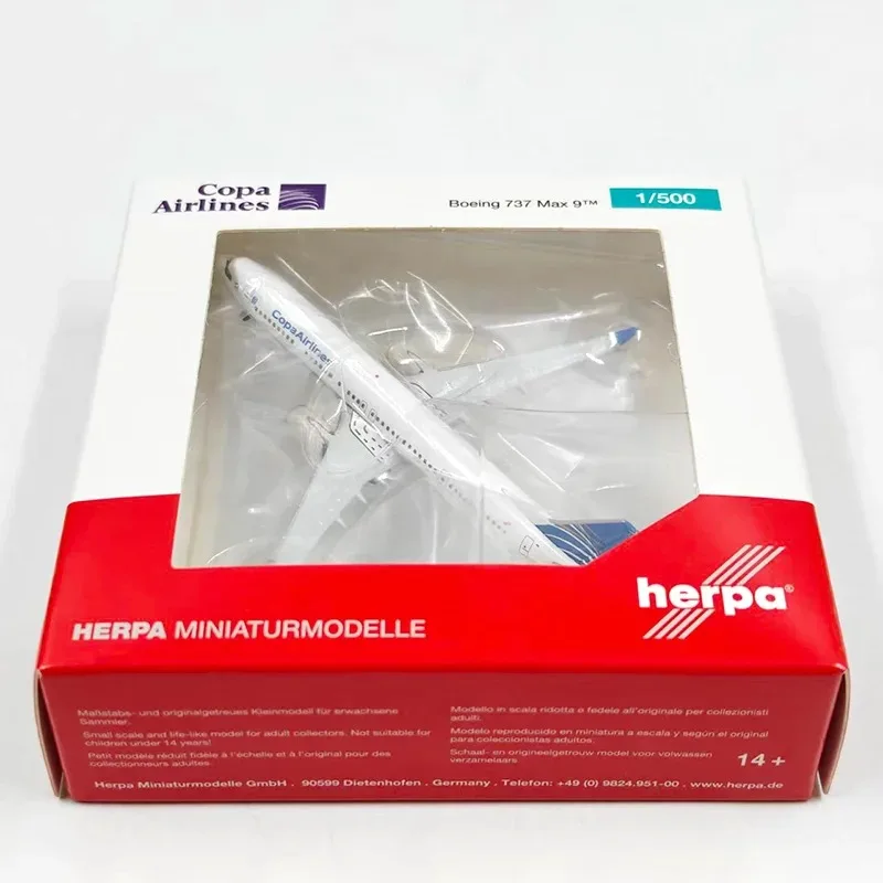 Модель самолета Herpa Diecast Alloy в масштабе 1:500 Boeing 737 B-737 MAX 9 537469 для коллекций и демонстрации (art.: 3920d8701993e) - 3920d8701993e