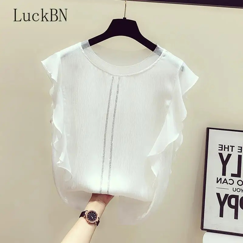 Однотонные облегающие офисные женские элегантные рубашки с бриллиантами и