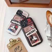 disney mickey cute mouse minnie phone case for iphone 11 12 13 mini pro xs max 8 7 plus x xr cover