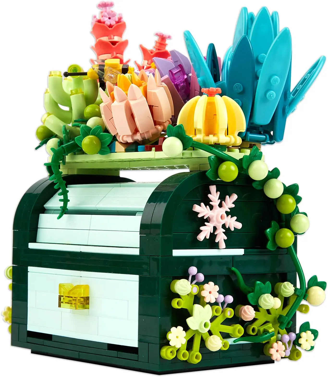 ToylinX суккуленты мини-Строительный набор с цветами для взрослых офис домашний