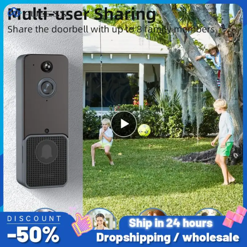 

1/2/3PCS Wifi Video Doorbell Home Security Camera Night Vision Digital Visual Intercom Smart Home 720p Wireless Doorbell