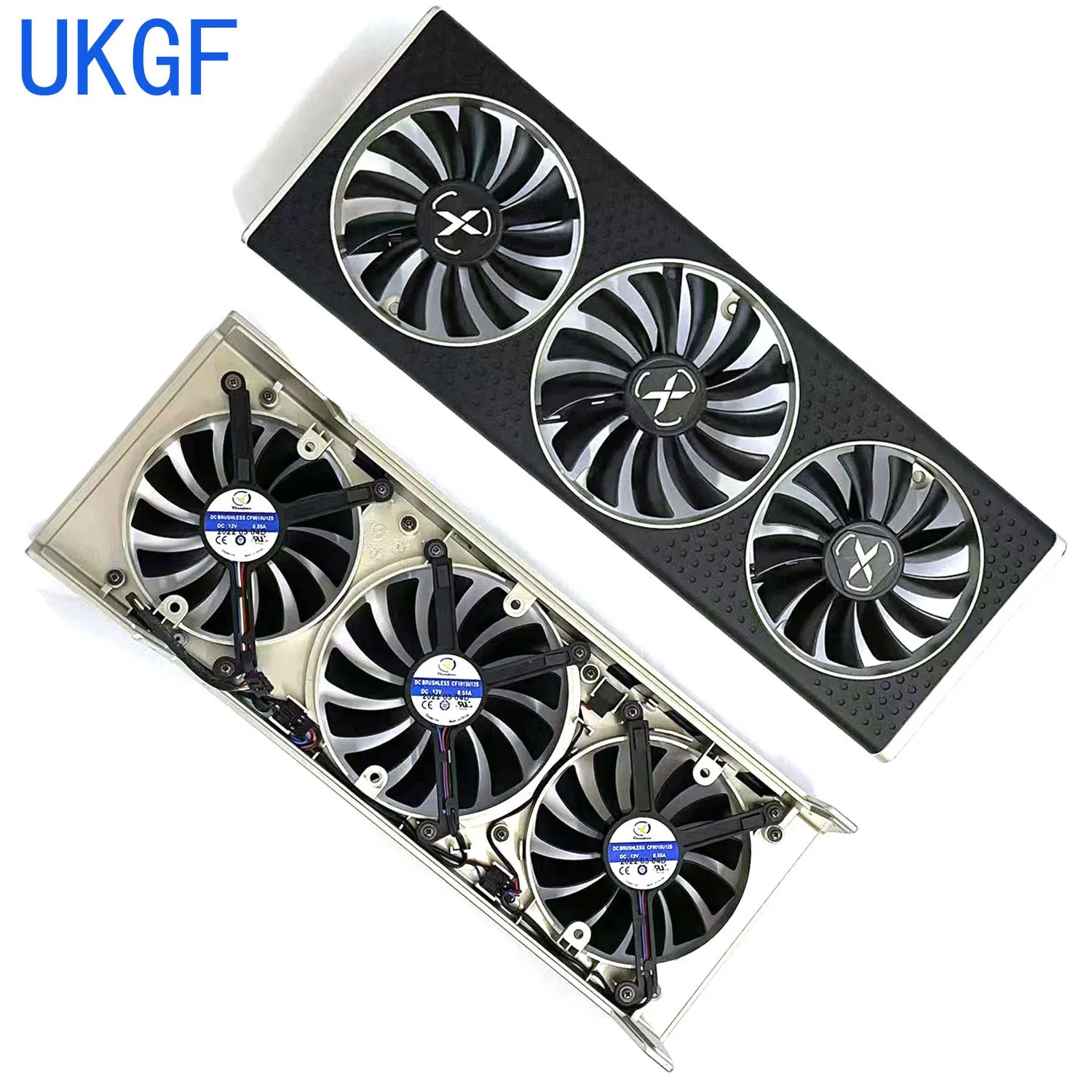 Оригинальный 4PIN RX 6700 XT GPU fancase CF9015U12S CF1015U12S