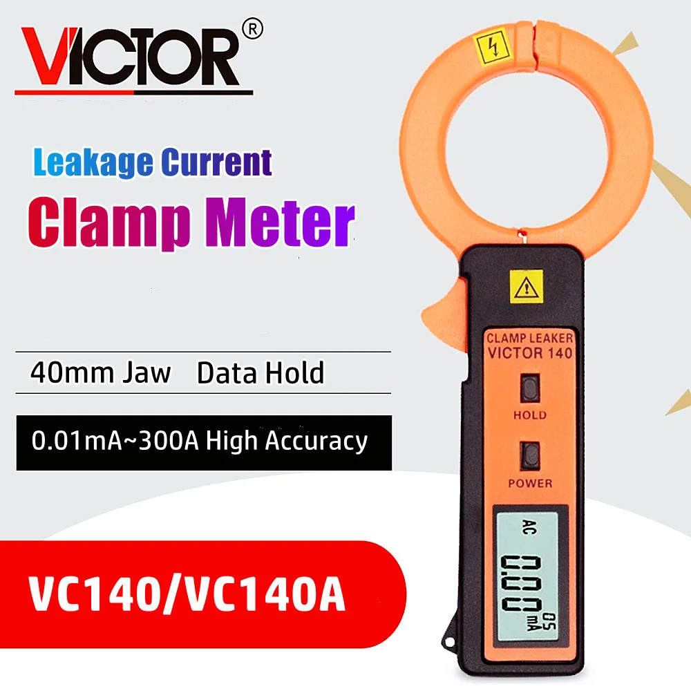 Victory VC140 VC140A Измерительные клещи для утечки Бесконтактные миллиамперные уровня