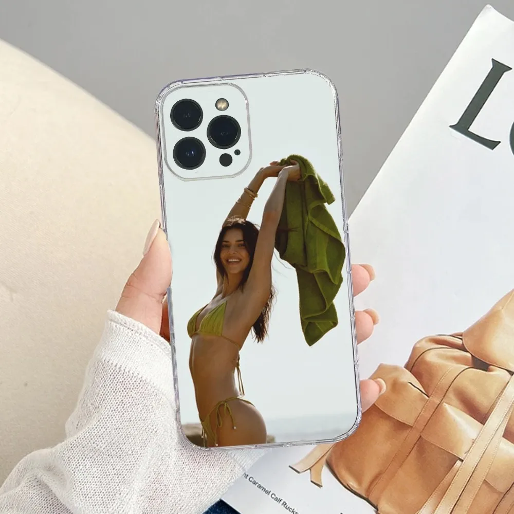 INS популярная сексуальная модель для девушек K-Kendall J-Jenner чехол телефона iPhone15 14 13 12
