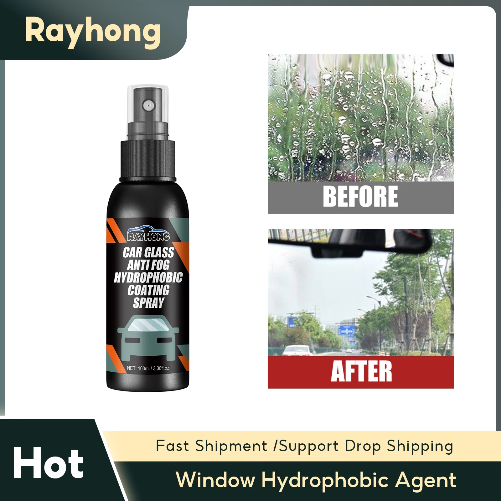 Гидрофобное средство для окон автомобиля