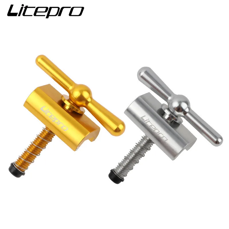 Litepro Hinge Clamp Plate With Magnet C Buckle for Brompton Magnetic Button C Anodized Bicycle Accessories