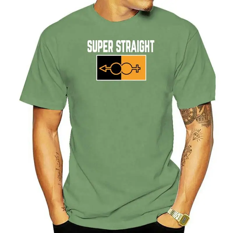 

Суперпрямая винтажная Мужская рубашка унисекс, Мужская футболка с коротким рукавом, забавная Мужская футболка из 100% хлопка, уличная одежда, женская мягкая футболка