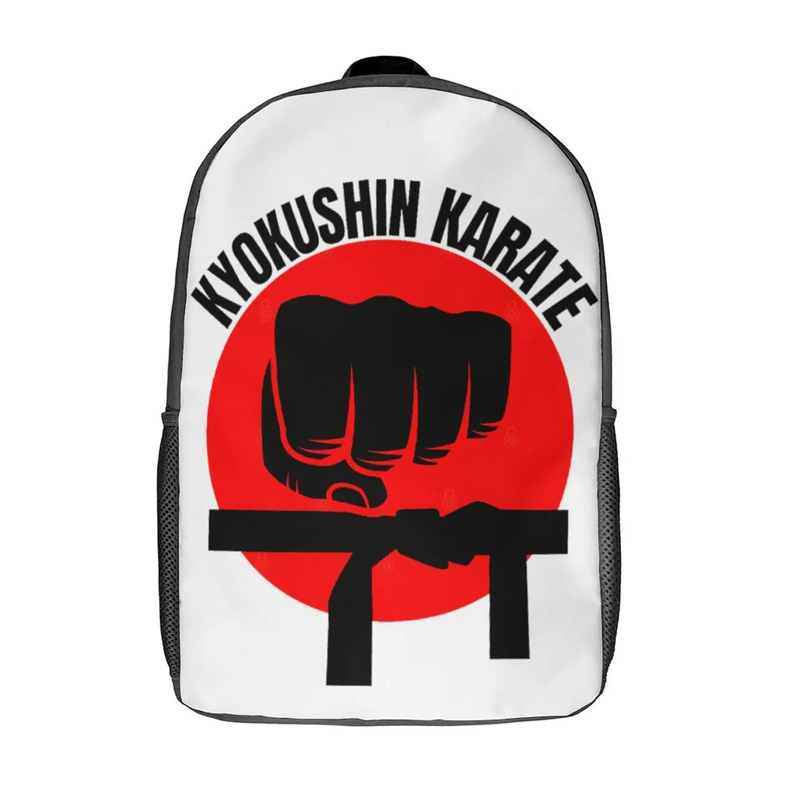 

17 Inch Shoulder Backpack Kyokushin Karate Karate Secure Funny Graphic Cosy Travel Knapsack