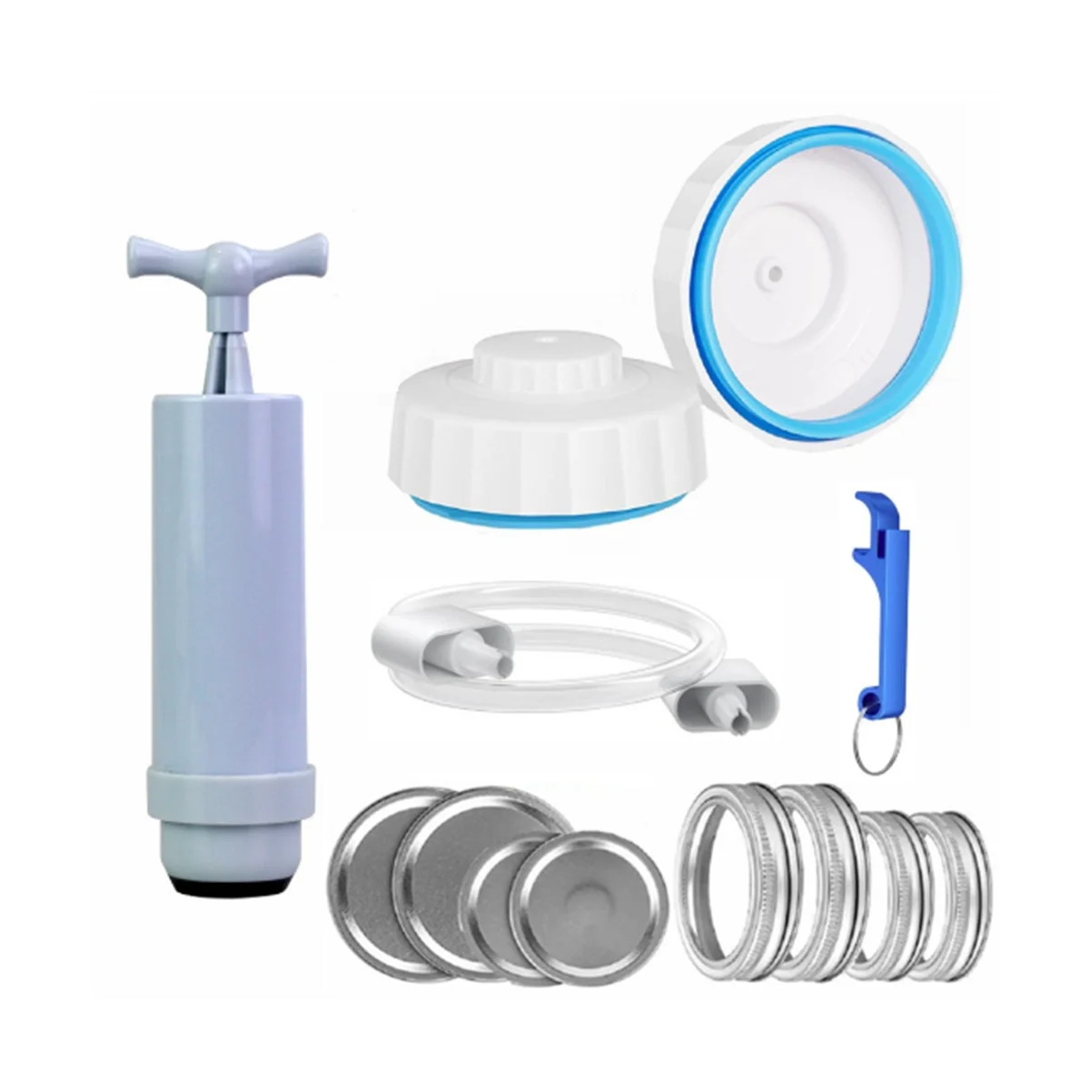 

Electric Jar Vacuum Sealer Kit - Easy to Use - Fits Wide & Regular Mouth Jars