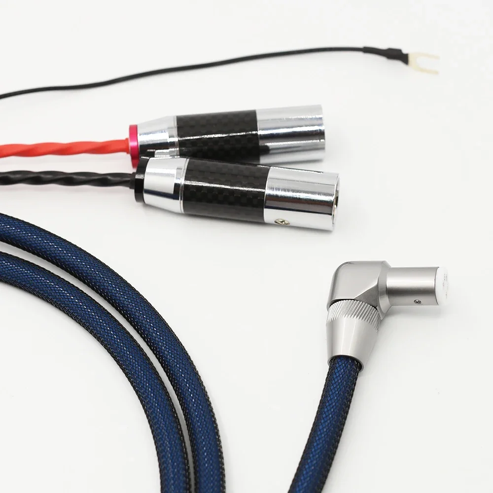 Кабель Tonarm VIBORG LC803 прямоугольный 5-контактный аналоговый кабель проигрывателей