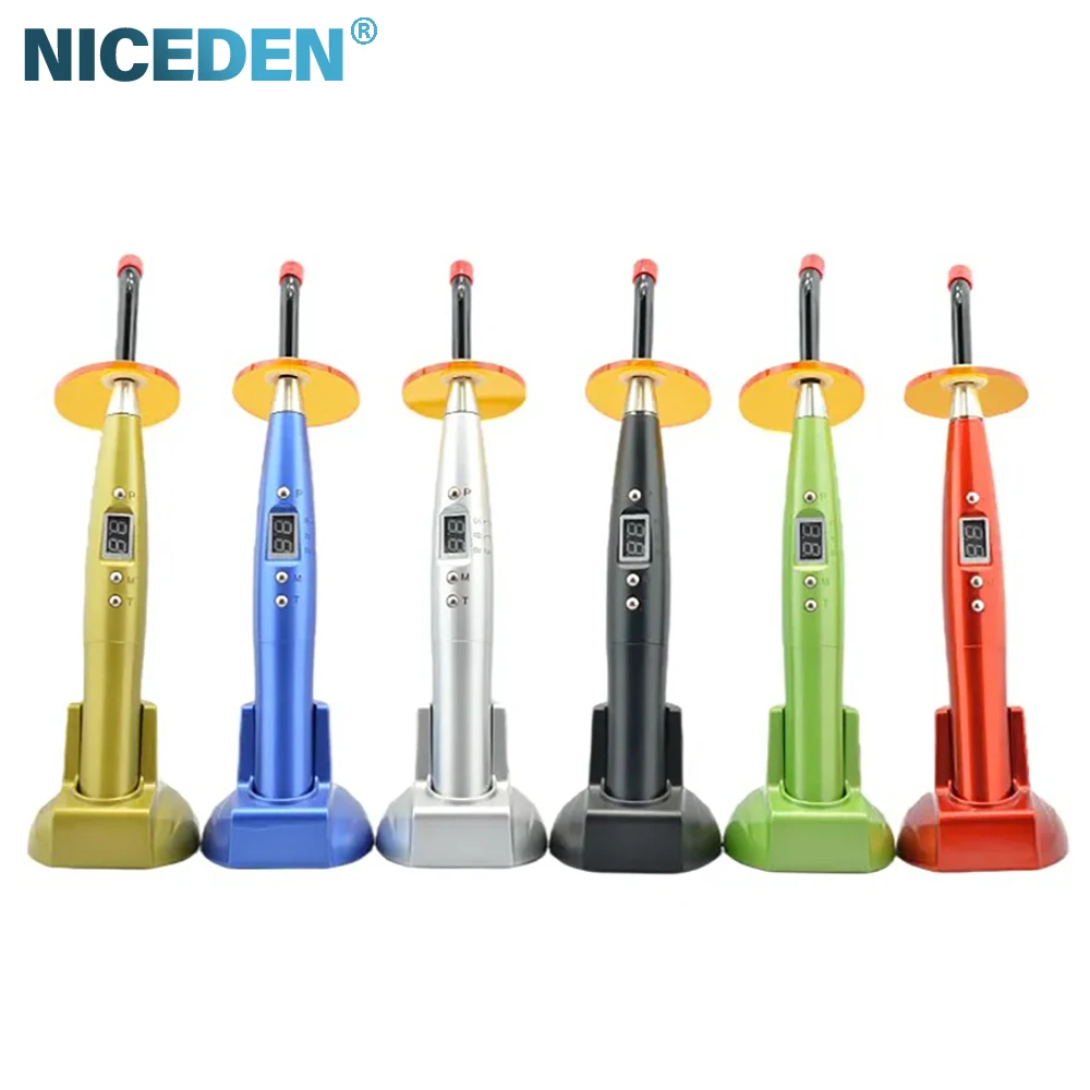 

Dental Wireless Curing Light Dentist Cordless LED Blue-ray Dentistry Materials Solidify Supplies Dentist Tools 7 Colors