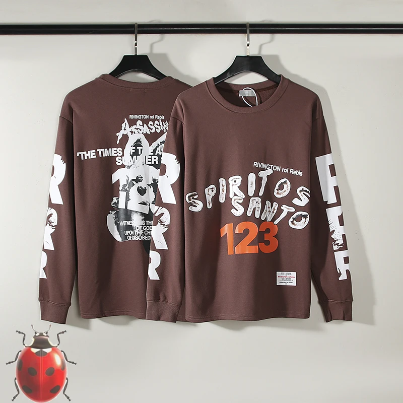 

RRR123 Rabbit Printed Sweatshirt Men Women Streetwear Loose Casual Cotton Hoodie