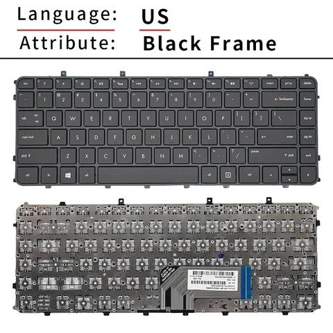 US/RU Новая русская клавиатура для ноутбука HP Envy 4 4-1000 envy6 6-1000 1015 1214TX ENVY4-1200 RU, Черная