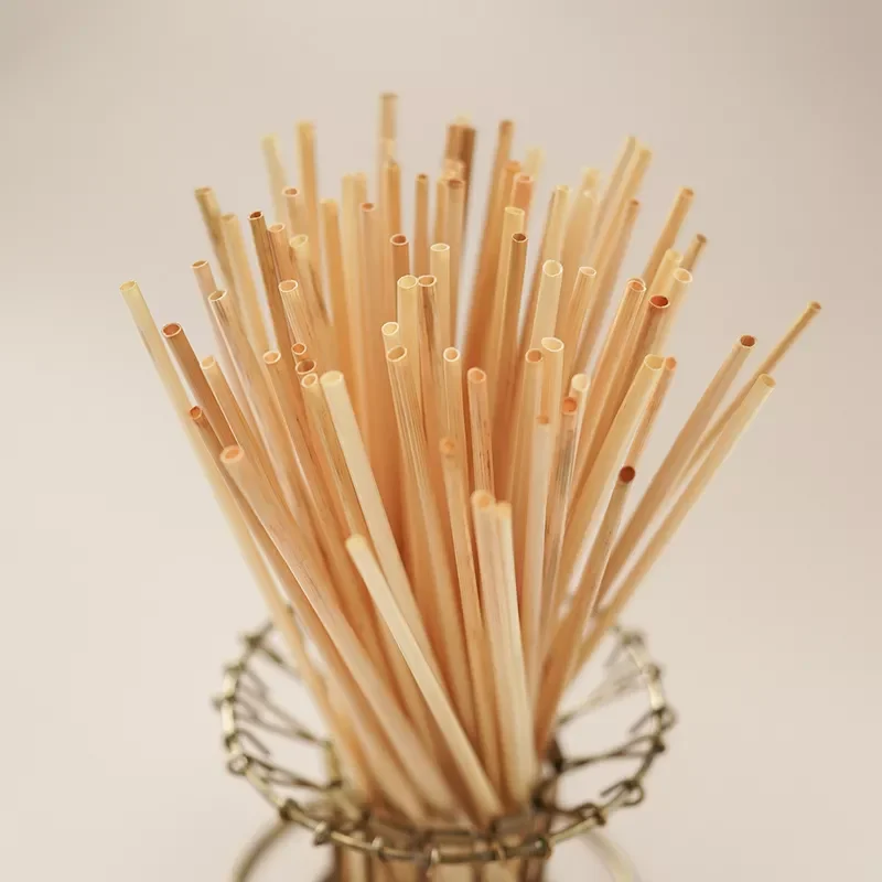 

100pcs/pack Natural Wheat Straws Degradable Disposable Straws Drinking Supplies