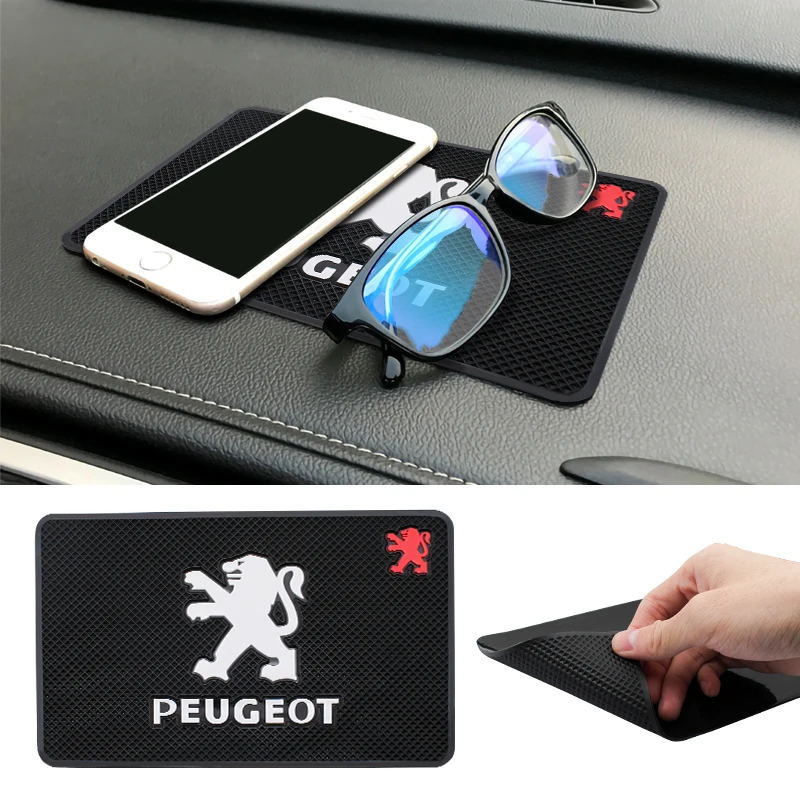 

Car Emblem Styling Anti Slip Pad Phone Holder Non Slip Pads For Peugeot 106 107 108 205 206 807 508 2008 3008 4007 4008 5008 SW