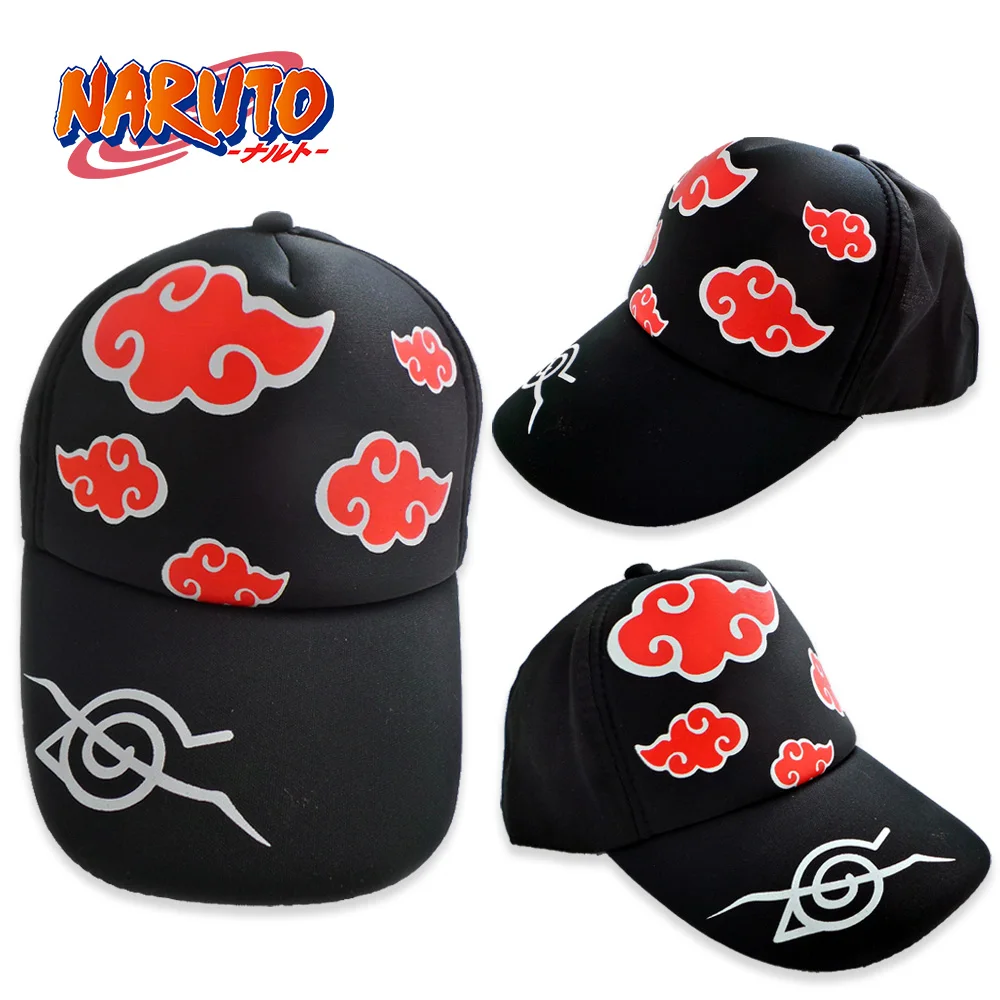 Бейсболка Наруто с аниме-фигуркой Итачи Саске Акацуки для косплея Регулируемая
