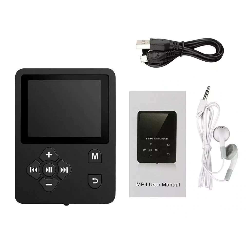 

MP3 MP4 Music Player Colorful Screen FM Radio Video Recorder Movie Cross Button MP4 Card Without External Sound