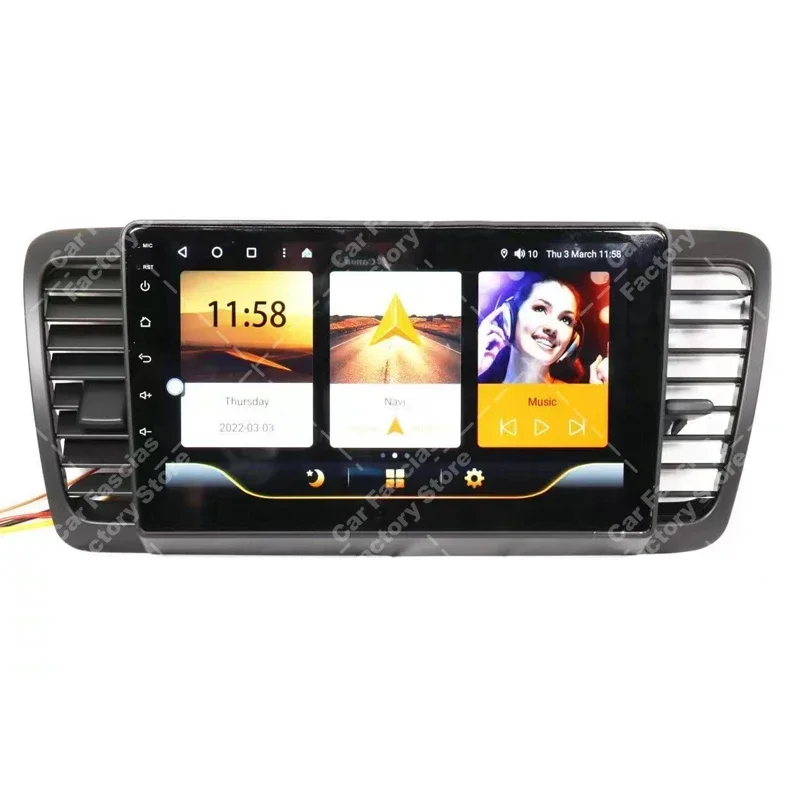 Для SUBARU 2004-2009 LEGACY OUTBACK 9 дюймов автомобильный радиоприемник Android DVD стерео аудио экран мультимедийный видеоплеер кабели жгут рамка (art.: 3920cb7d79de2) - 3920cb7d79de2