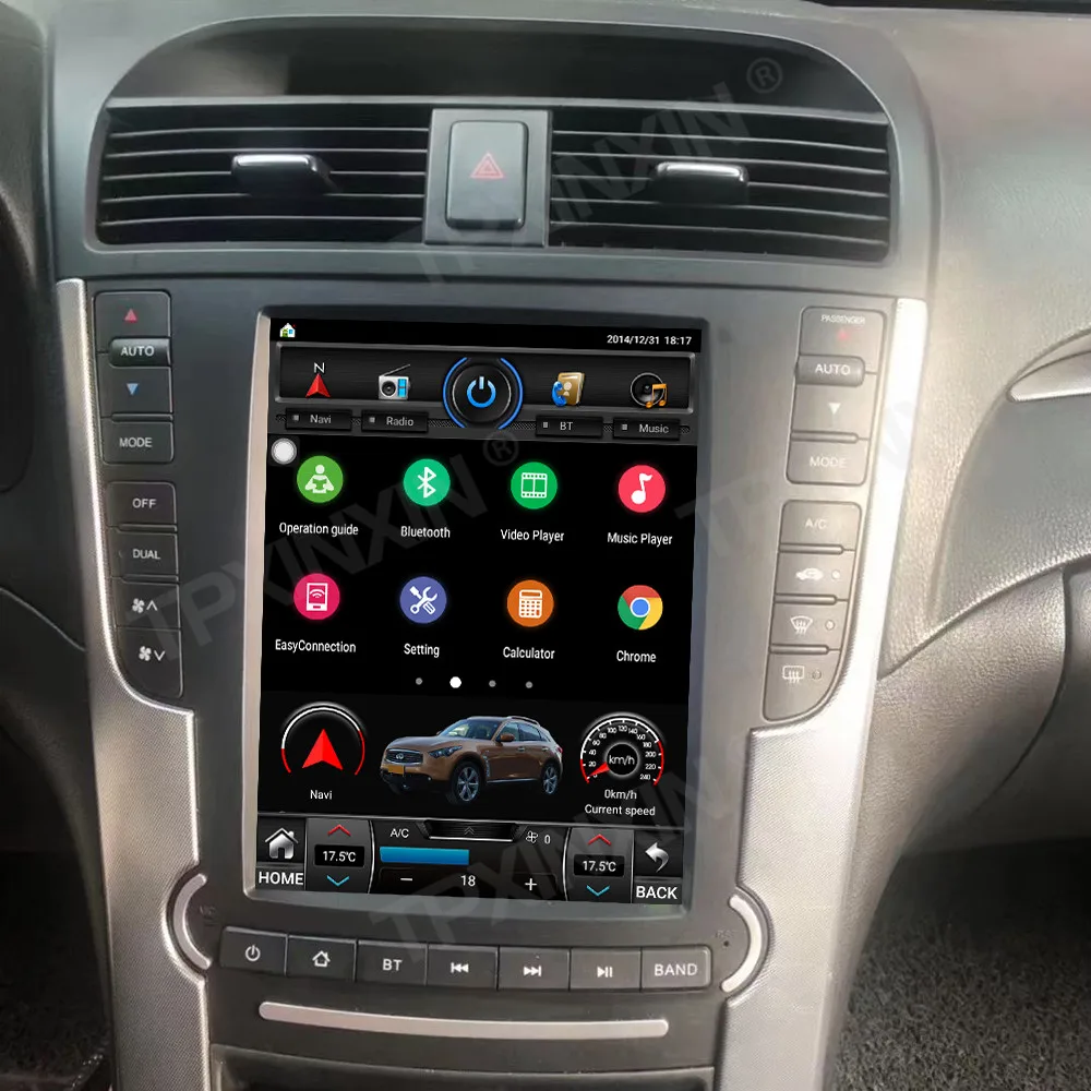 Фото 10,4-дюймовый вертикальный сенсорный экран Android 13 для Honda Acura TL, автомобильный радиоприемник, мультимедийный плеер, GPS-навигация, обновление головное устройство CarPlay №2