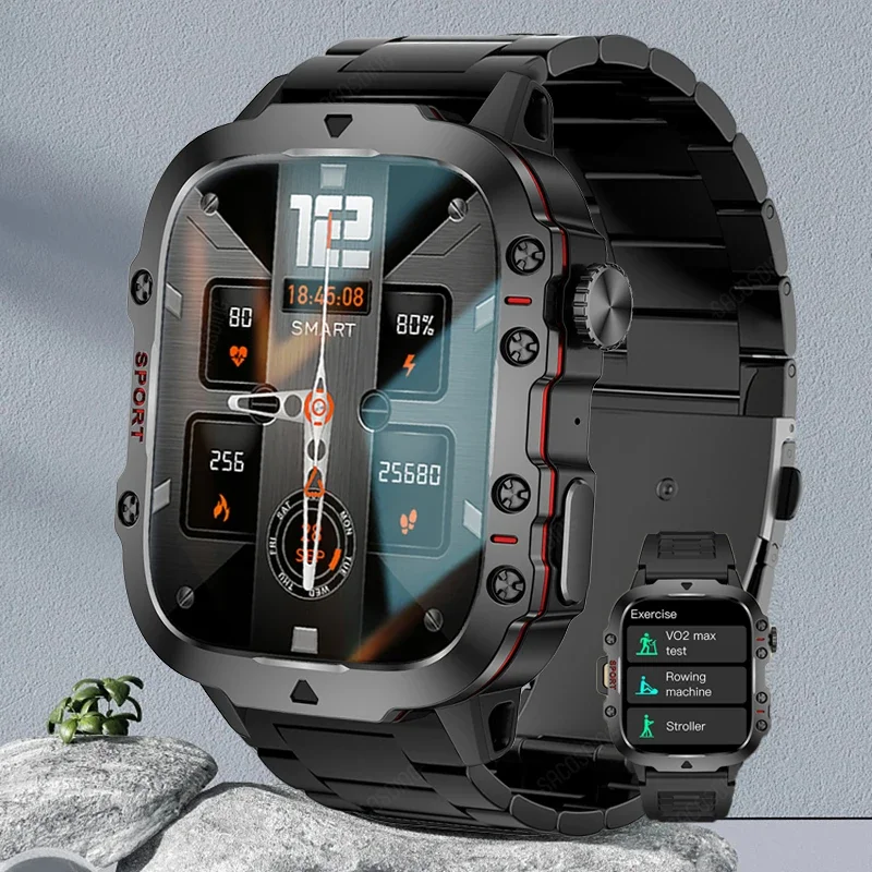 Для Xiaomi Huawei военные умные часы для мужчин IP68 5ATM уличный спортивный фитнес-трекер