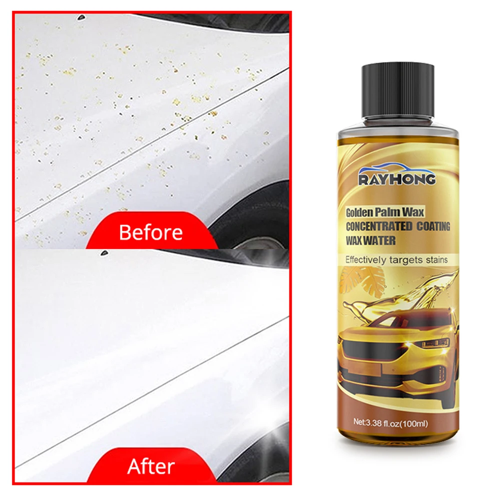 

Golden Carnauba Car Wash Wax 3 IN 1 Car Washing,Waxing and Polishing Paste Hydrophobic Quick Coat Wax Car Care Kit Dropshipping