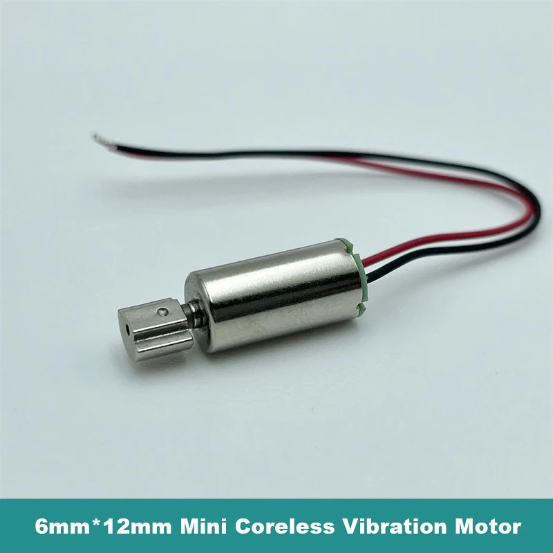 Купи 0612 6mm*12mm Mini Tiny Coreless Vibration Motor DC 3V 3.7V Cylindrical Vibrating Vibrator Motor DIY Toy Massager Toothbrush за 33 рублей в магазине AliExpress