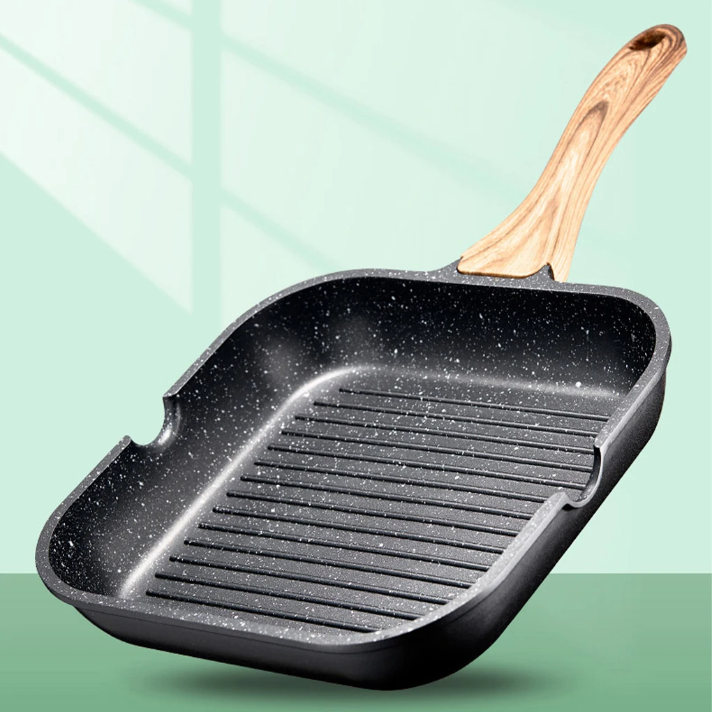 

Non-stick Frying Pan For Grill Marks For All Cooktops Easy To Clean Skillet Good For All Cooktops
