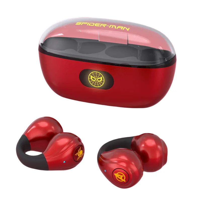 

Marvel Spiderman Captain America Anime Peripheral Bluetooth Headphones Creative Waterproof Noise Canceling Wireless Headset Gift