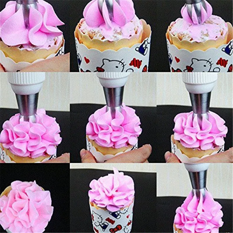 

Cake Decorating Tool Ball Piping Tips Sphere Nozzles Cream Stainless Steel Flower Torch Icing Piping Nozzles 7Set Cooking Tools