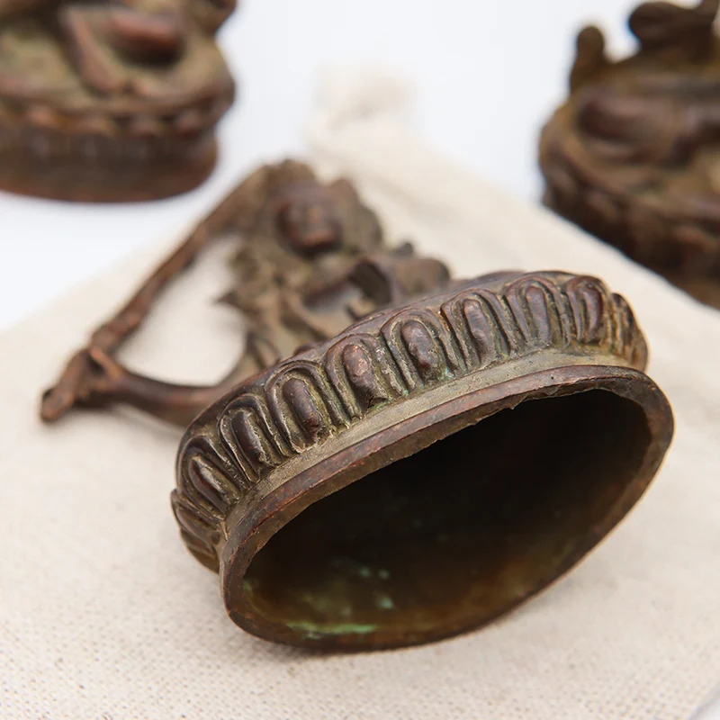 Модная бронзовая тибетская буддистская искусственная кожа китайская коллекция