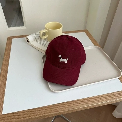 Детская бейсболка GEONYIEEK с вышивкой таксы