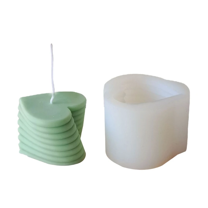 

Non-stick 3D Rotating Heart Mold Epoxy Resin Silicone Mold DIY Crafts Ornament Tool for DIY Decoration Candle Plaster