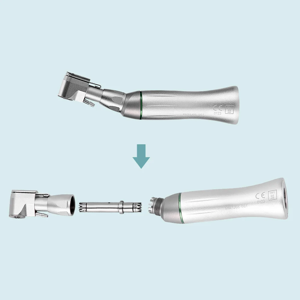 JOY DENTAL Dental 20:1 Reduction Implant Handpiece Contra Angle Latch Low Speed Handpiece External and Internal Water Spray