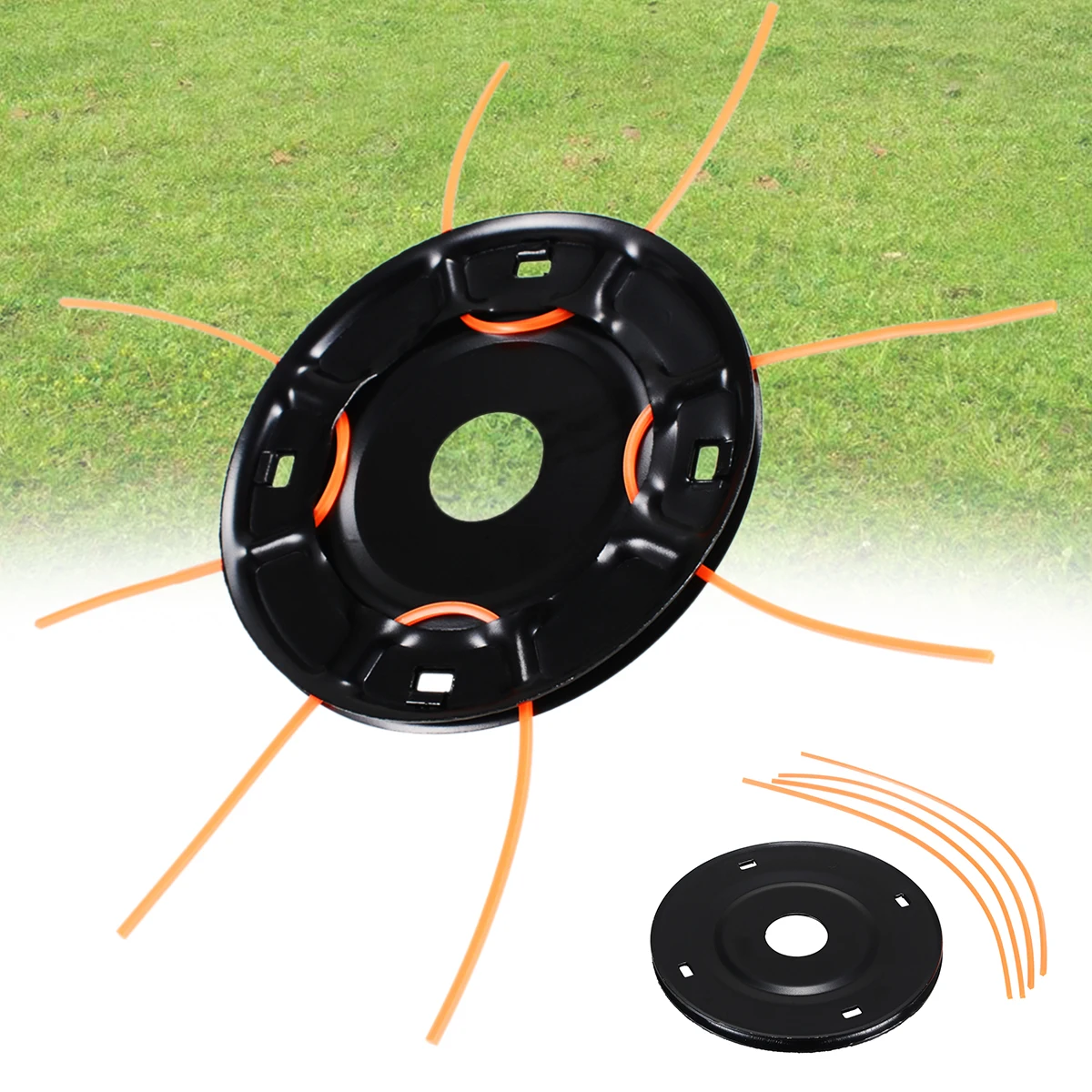 

Universal Metal Grass Trimmer Head With 4 Lines Brush Cutter Head for Lawn Mower Replacements Accessories