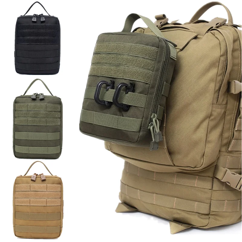 

Tactical Medical Bag Military EDC Pouch Nylon Accessory Tool Handbag Survival Hunting Backpack Molle Attachments Medical Pack