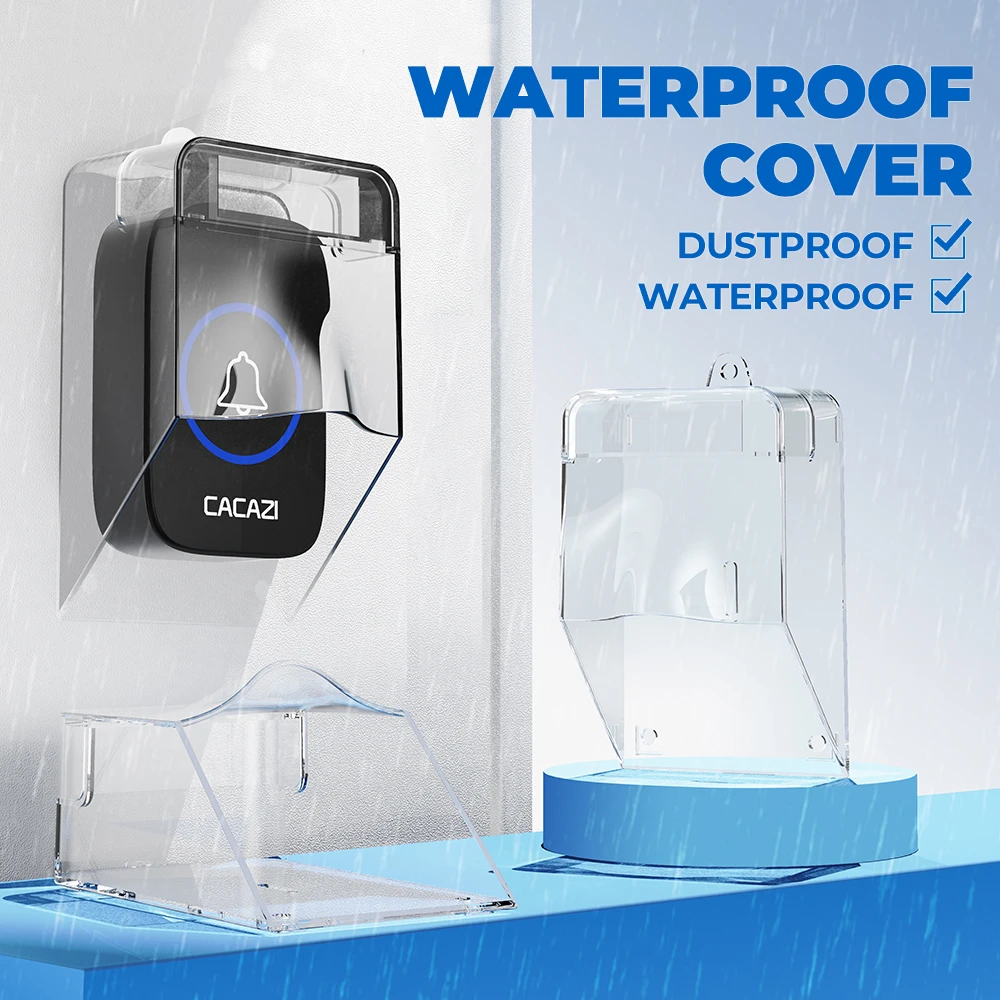 Водонепроницаемый прозрачный защитный чехол для дверных звонков