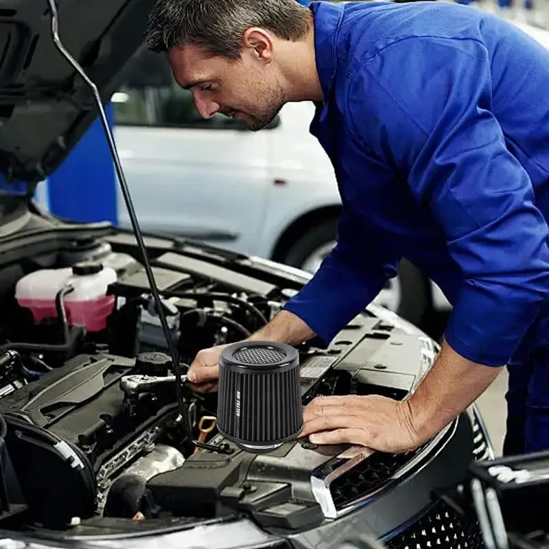 Автомобильный воздушный фильтр сменный 76 мм с высоким потоком высокоэффективный