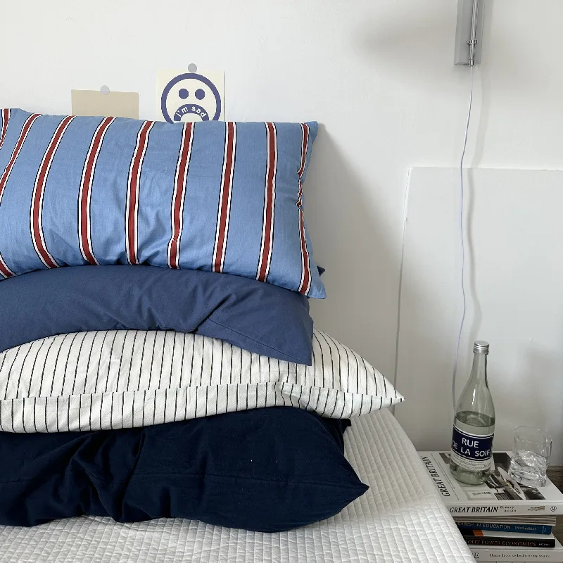 

Ins Винтажный стиль 100% хлопок наволочки конверт Милая Подушка с принтом мягкая оболочка для детей мальчиков подростков спальня