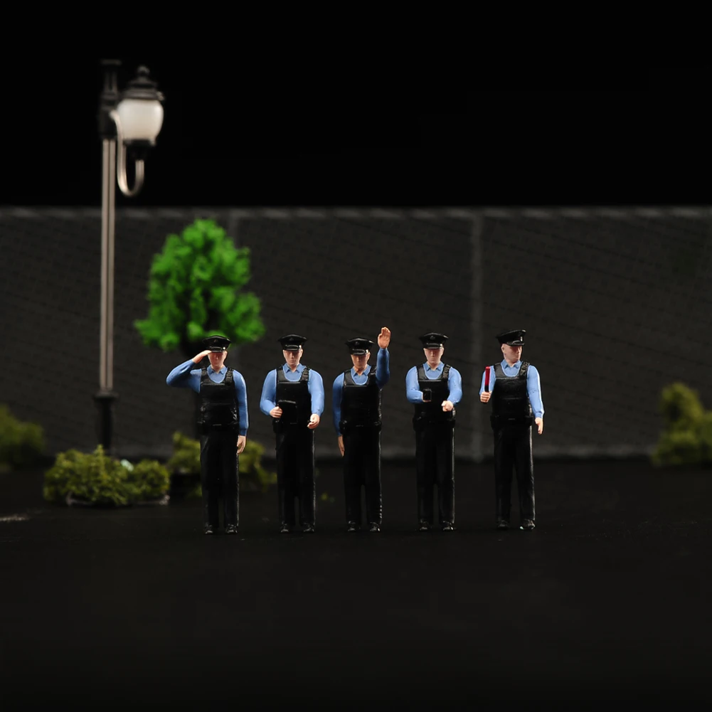 1/64 1/43 персонажи аниме фигурка полицейской сцены Гонконга миниатюрная модель
