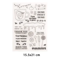 phrase christmas clear stamps for diy scrapbooking crafts stencil fairy rubber stamps card make photo album decoration