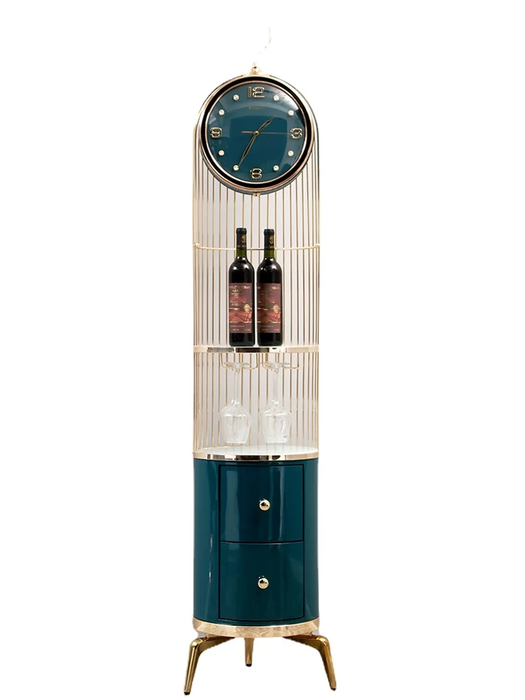ZC the Grandfather Clock Living Room Home Modern Minimalist American Mute Retro Vertical Bell