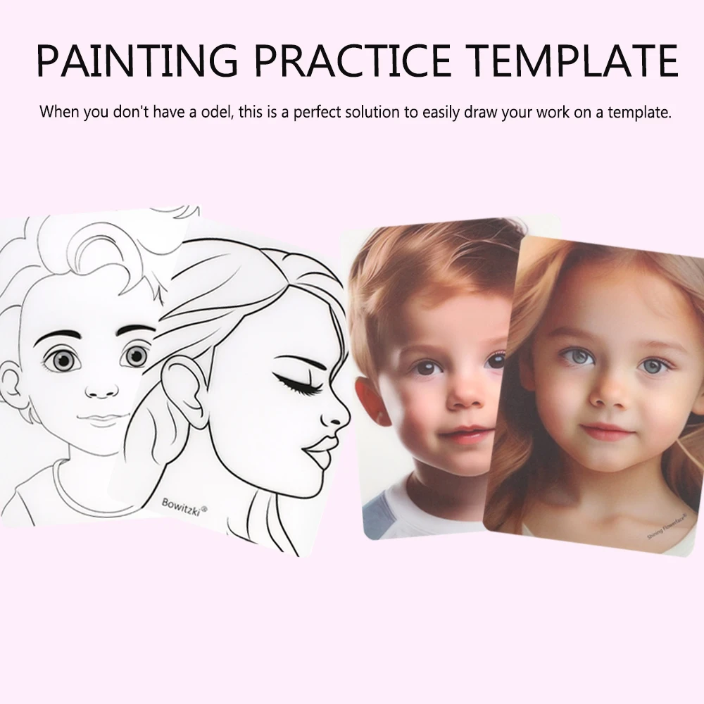 Шаблон для практики рисования Нетоксичная и моющаяся многоразовая