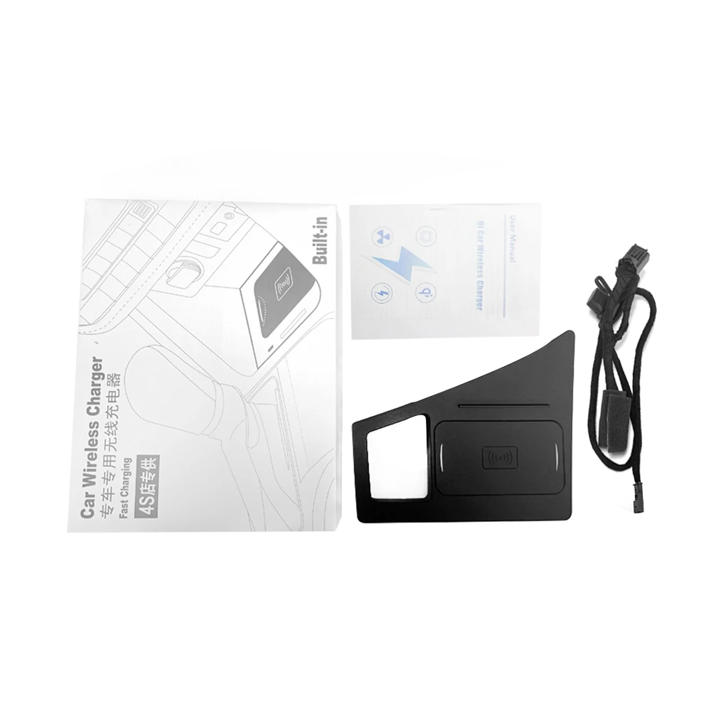 15w wireless charger for audi q7 2017 2018 fast charging board qi quick charge panel mount phone holder car accessories free global shipping