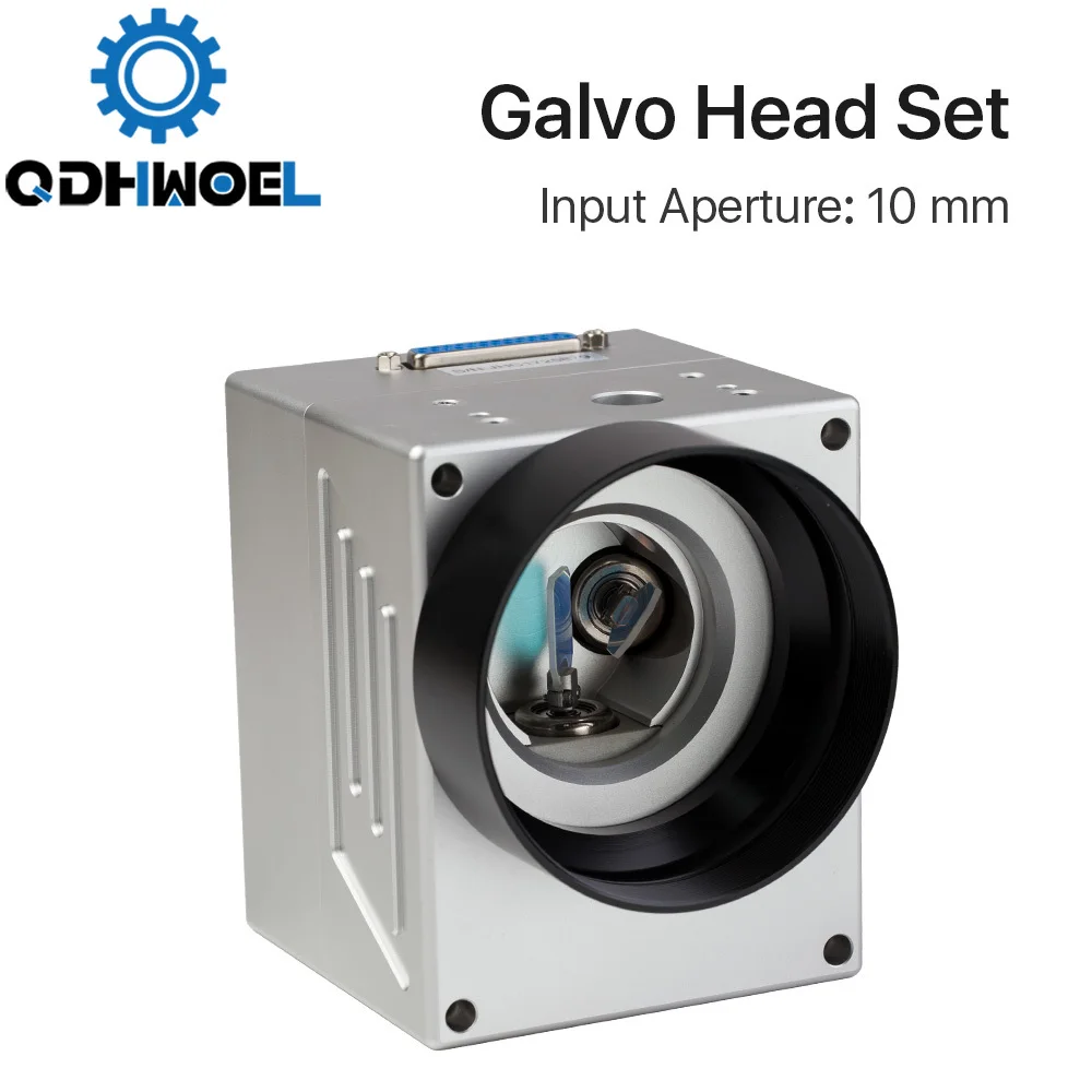 

QDHWOEL 1064nm Fiber Laser Scanning Galvo Head Input Aperture10mm Galvanometer Scanner with Power Supply Set