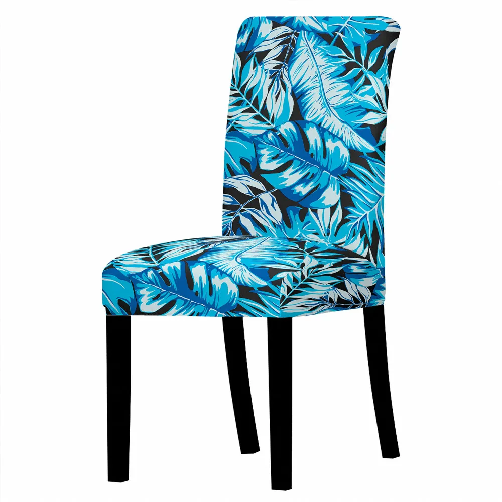 

Botanical Greenery Print Home Decor Chair Cover Removable Anti-dirty Dustproof Stretch Chair Cover Chairs for Bedroom Bar Stool