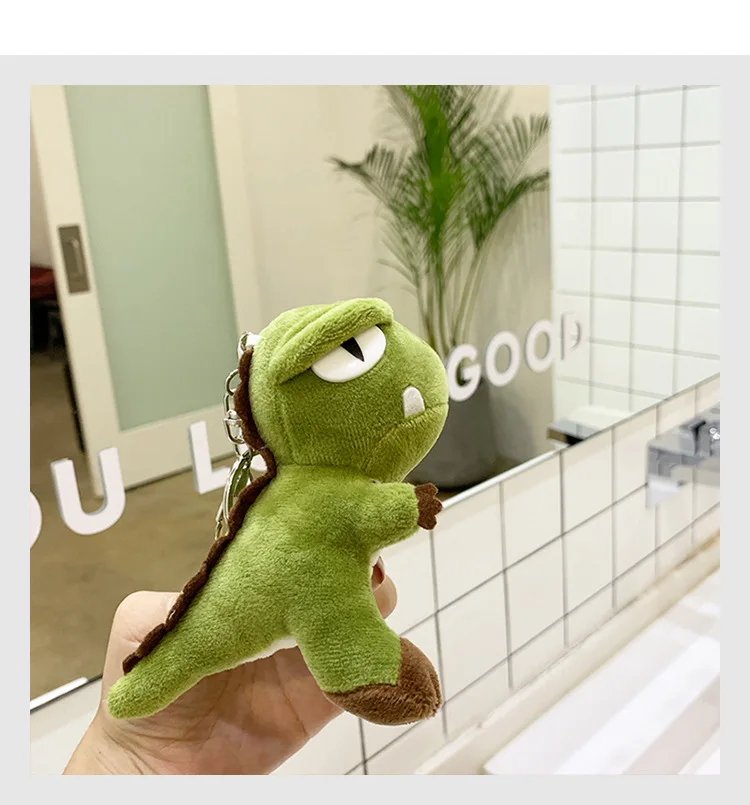 

Mini Dinosaur Keychain Pendant Decoration Cuddly Dinosaur Plush Toy Dolls for Cell Phone Handbag Kawaii Plush Doll Kids Toys