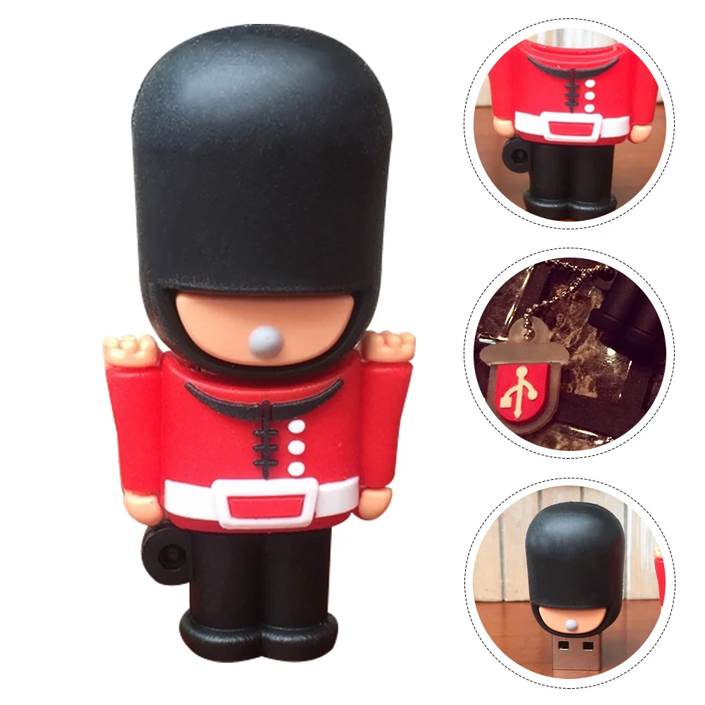 

British Soldier U Disk Thumb Drives Office Creative Compression Student 32G Pvc